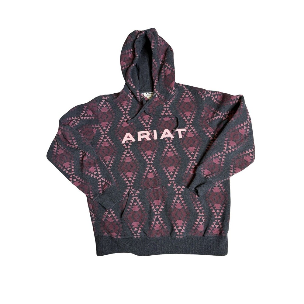 Ariat Western Aztec Hoodie Women’s Small Pink Southwestern